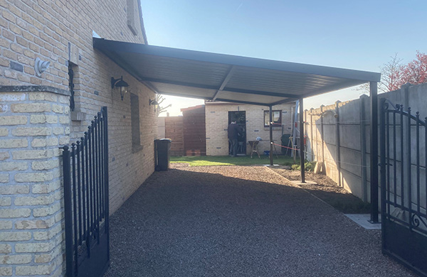 Pose de carport en métal à Dunkerque